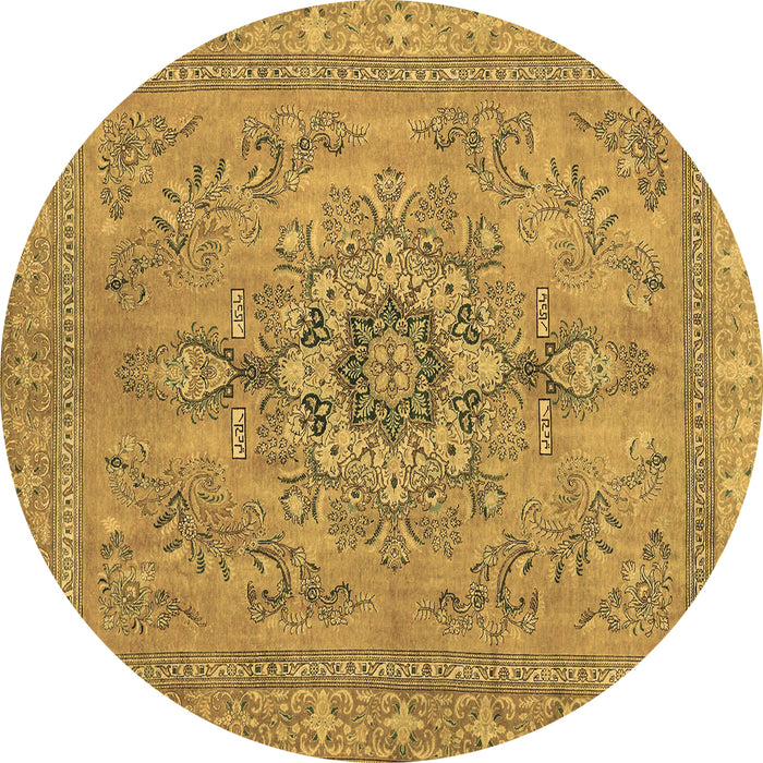 Round Machine Washable Abstract Brown Modern Rug, wshabs2803brn