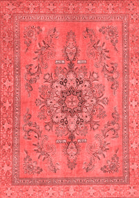 Abstract Red Modern Rug, abs2803red