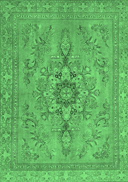 Abstract Emerald Green Modern Rug, abs2803emgrn