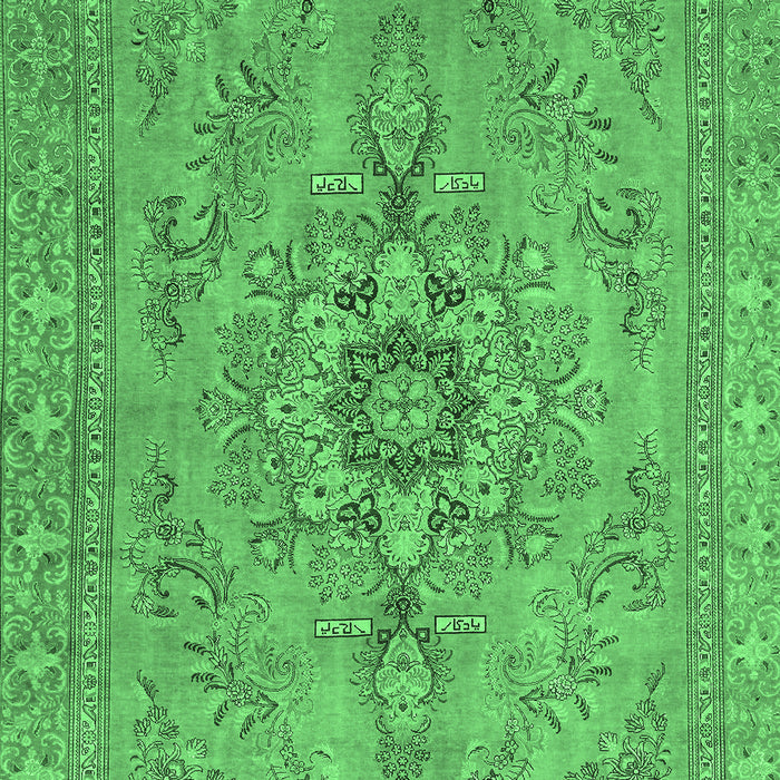 Abstract Emerald Green Modern Rug, abs2803emgrn