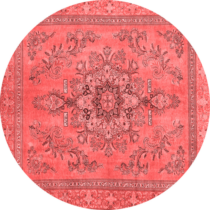 Machine Washable Abstract Red Modern Rug, wshabs2803red