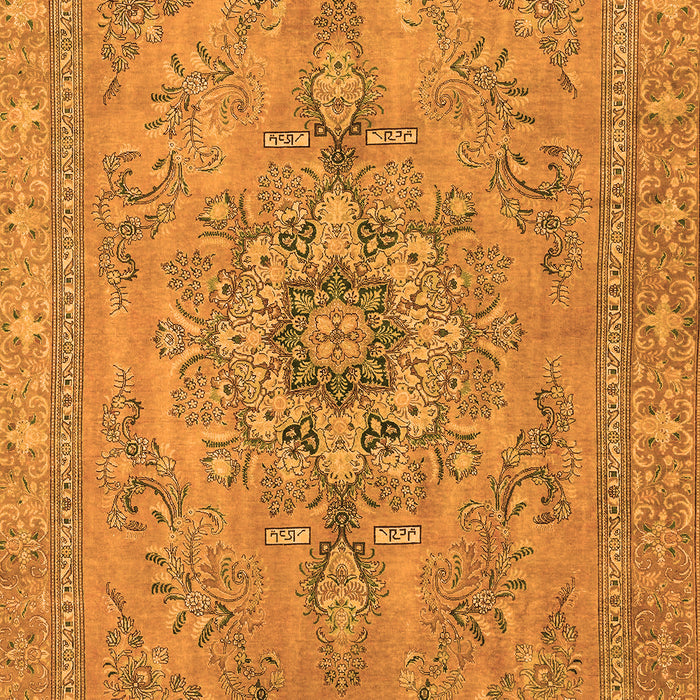Machine Washable Abstract Orange Modern Area Rugs, wshabs2803org