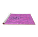 Sideview of Machine Washable Abstract Purple Modern Area Rugs, wshabs2803pur