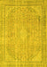 Abstract Yellow Modern Rug, abs2804yw