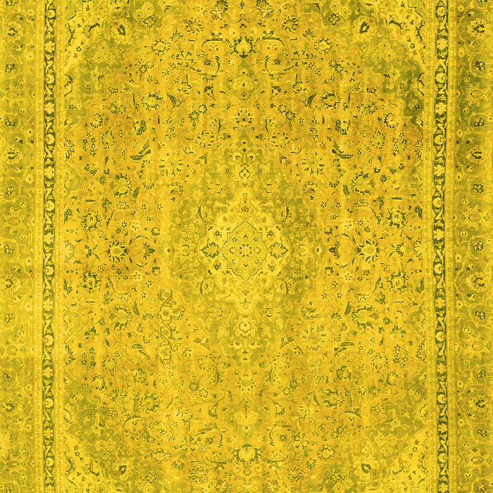 Abstract Yellow Modern Rug, abs2804yw