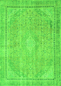 Abstract Green Modern Rug, abs2804grn