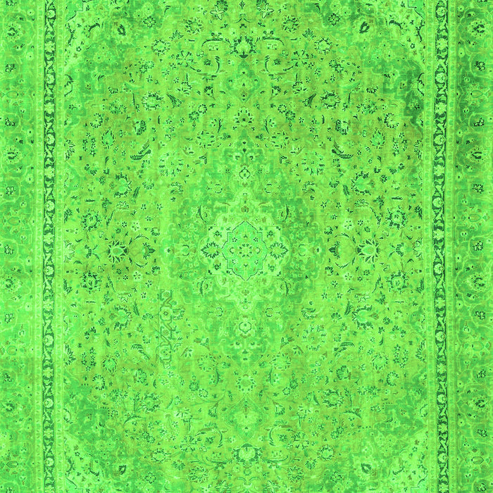 Abstract Green Modern Rug, abs2804grn