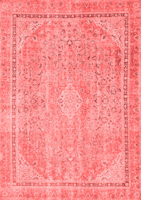 Abstract Red Modern Rug, abs2804red