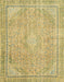 Abstract Golden Brown Yellow Modern Rug, abs2804