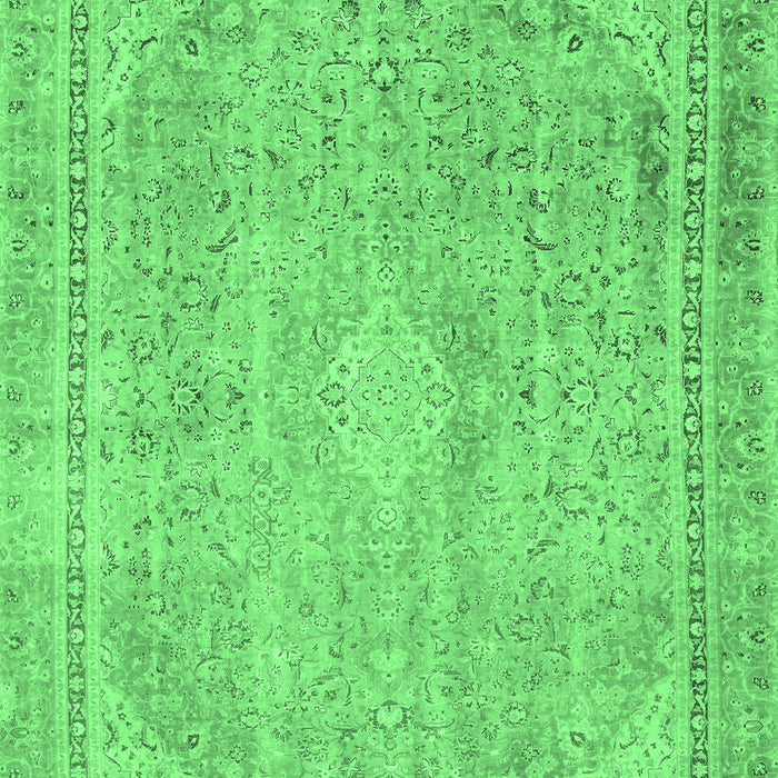 Machine Washable Abstract Emerald Green Modern Area Rugs, wshabs2804emgrn