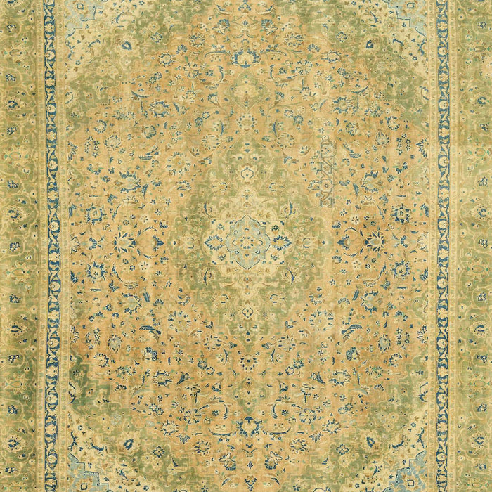 Machine Washable Abstract Gen Brown Yellow Rug, wshabs2804