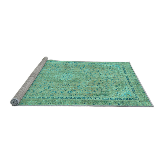 Sideview of Machine Washable Abstract Light Blue Modern Rug, wshabs2804lblu