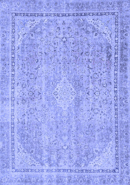 Abstract Blue Modern Rug, abs2804blu
