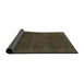 Sideview of Abstract Chocolate Brown Modern Rug, abs2805