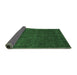 Sideview of Abstract Emerald Green Modern Rug, abs2805emgrn