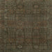 Square Machine Washable Abstract Milk Chocolate Brown Rug, wshabs2805