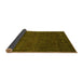 Sideview of Abstract Yellow Modern Rug, abs2805yw