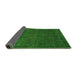 Sideview of Abstract Green Modern Rug, abs2805grn