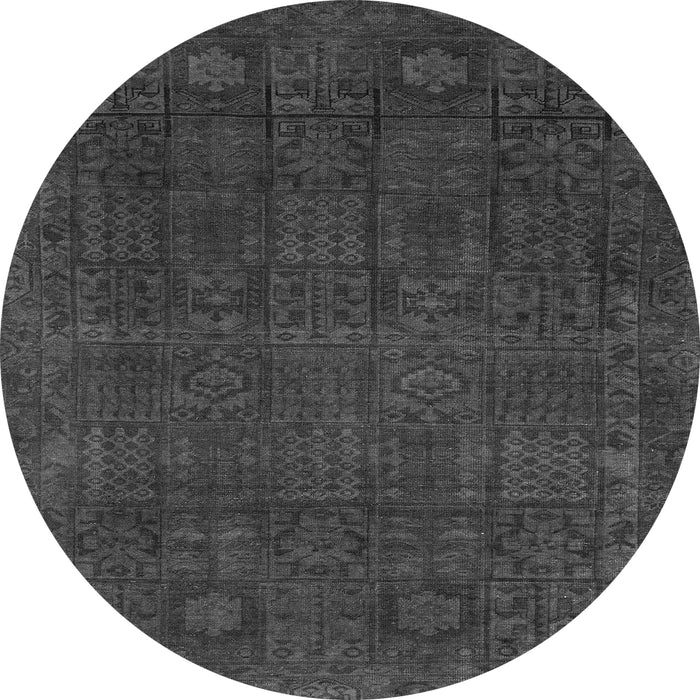Round Machine Washable Abstract Gray Modern Rug, wshabs2805gry