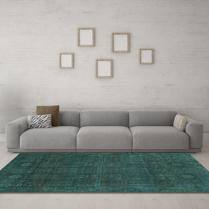 Machine Washable Abstract Light Blue Modern Rug in a Living Room, wshabs2805lblu