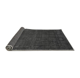Sideview of Abstract Gray Modern Rug, abs2805gry