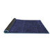 Sideview of Abstract Blue Modern Rug, abs2805blu