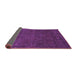 Sideview of Abstract Purple Modern Rug, abs2805pur