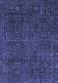 Abstract Blue Modern Rug, abs2805blu