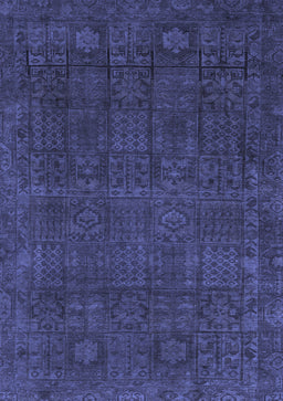 Abstract Blue Modern Rug, abs2805blu