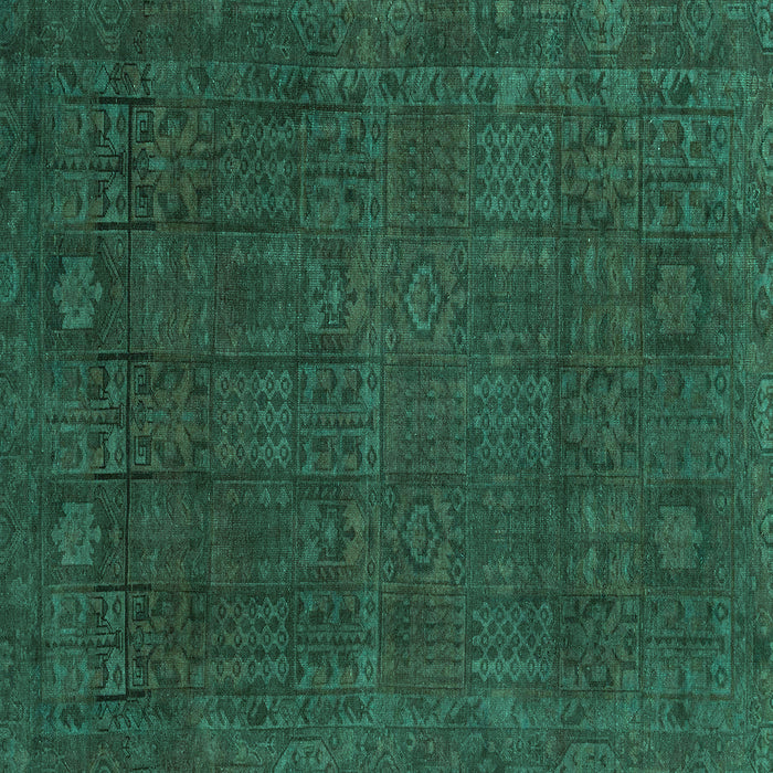 Square Abstract Turquoise Modern Rug, abs2805turq