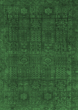 Abstract Emerald Green Modern Rug, abs2805emgrn
