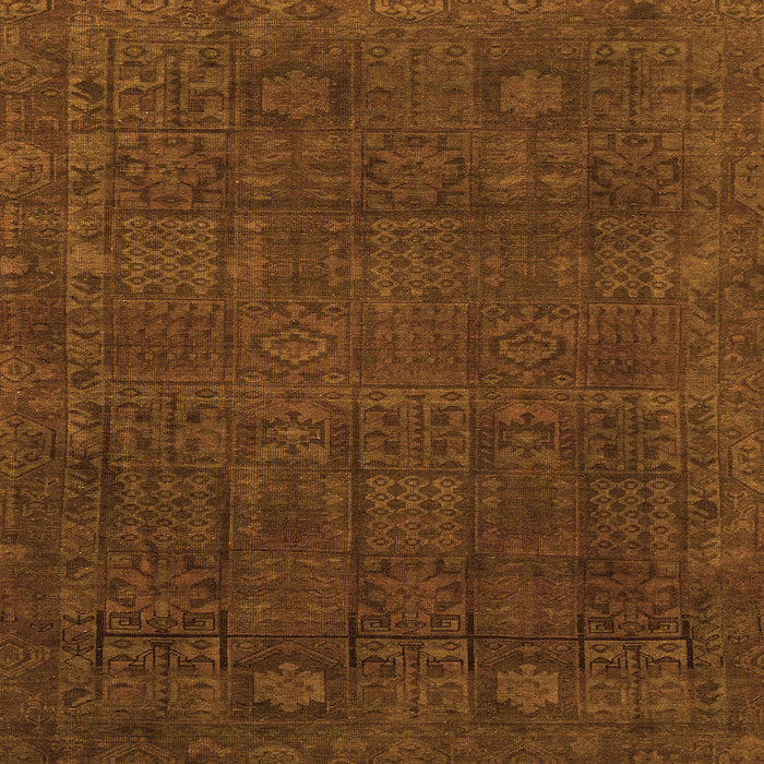 Square Machine Washable Abstract Orange Modern Area Rugs, wshabs2805org