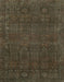 Machine Washable Abstract Milk Chocolate Brown Rug, wshabs2805