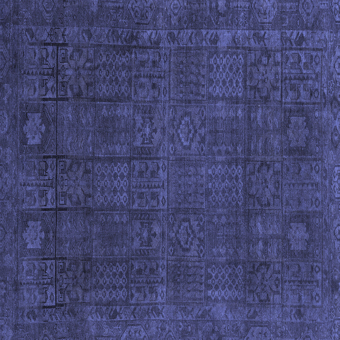 Square Abstract Blue Modern Rug, abs2805blu