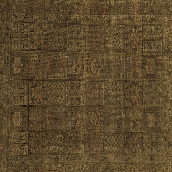 Square Abstract Brown Modern Rug, abs2805brn
