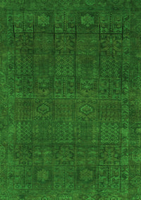 Abstract Green Modern Rug, abs2805grn