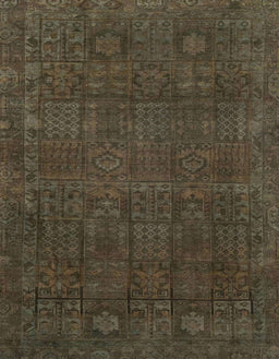 Abstract Chocolate Brown Modern Rug, abs2805