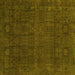 Square Abstract Yellow Modern Rug, abs2805yw