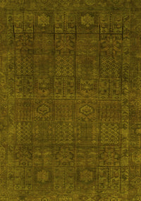 Abstract Yellow Modern Rug, abs2805yw