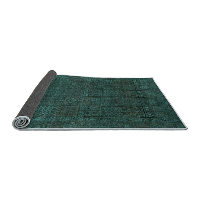 Sideview of Abstract Light Blue Modern Rug, abs2805lblu