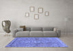 Machine Washable Abstract Blue Modern Rug in a Living Room, wshabs2806blu