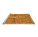 Sideview of Machine Washable Abstract Orange Modern Area Rugs, wshabs2806org