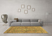 Machine Washable Abstract Brown Modern Rug in a Living Room,, wshabs2806brn