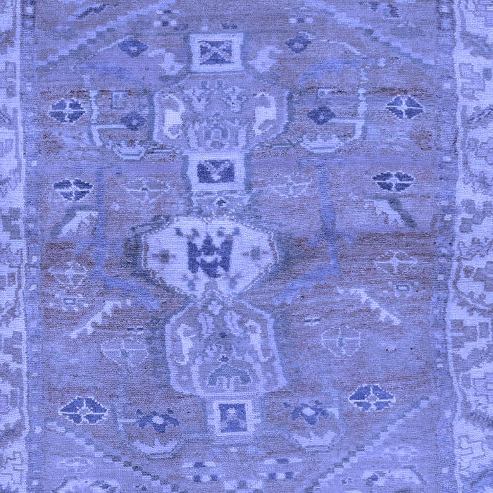 Abstract Blue Modern Rug, abs2806blu
