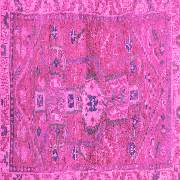 Square Abstract Pink Modern Rug, abs2806pnk