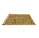 Sideview of Machine Washable Abstract Brown Modern Rug, wshabs2806brn