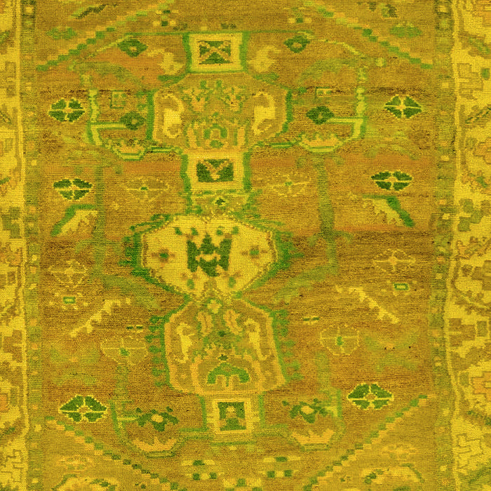 Abstract Yellow Modern Rug, abs2806yw