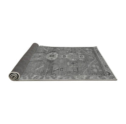 Sideview of Abstract Gray Modern Rug, abs2806gry