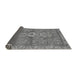 Sideview of Abstract Gray Modern Rug, abs2806gry