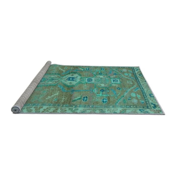 Sideview of Machine Washable Abstract Light Blue Modern Rug, wshabs2806lblu